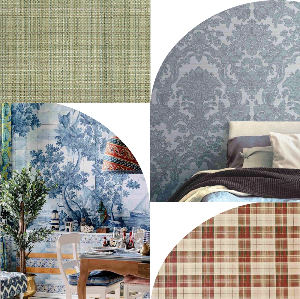 Classic wallpapers create an authentic atmosphere